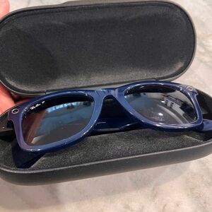 Ray-Ban Meta Stories Blue Smart Sunglasses with Case
